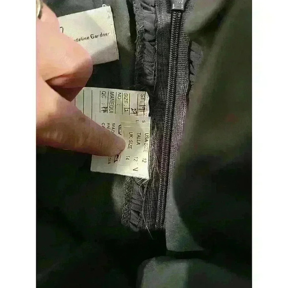 Mori Lee Grey Chiffon Dress Sz 12 NWT Homecoming Bridal Formal Strapless Mini - Picture 8 of 8